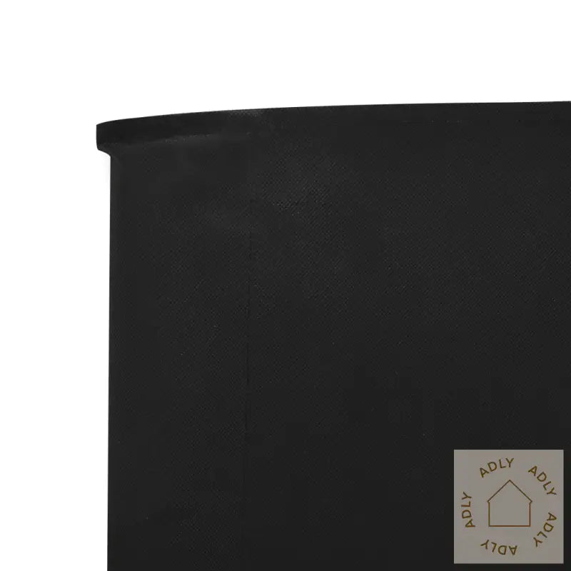 Vindskjerm 6 Paneler Stoff 800X80 Cm Svart