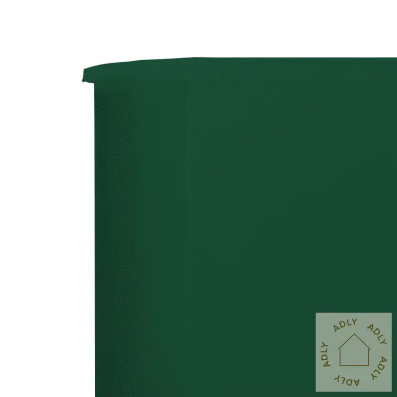 Vindskjerm 3 Paneler Stoff 400X80 Cm Grønn