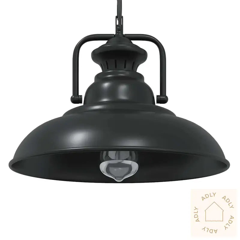 Pendellampe E27 Svart Ø 31 Cm Jern