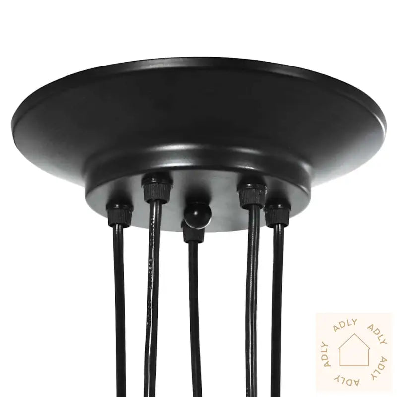 Pendellampe Med 5 Lampeholdere E27 Svart Metal