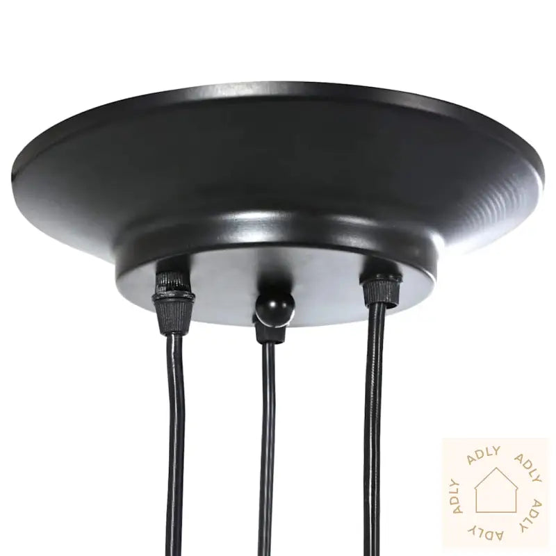 Pendellampe Med 3 Lampeholdere E27 Svart Metal
