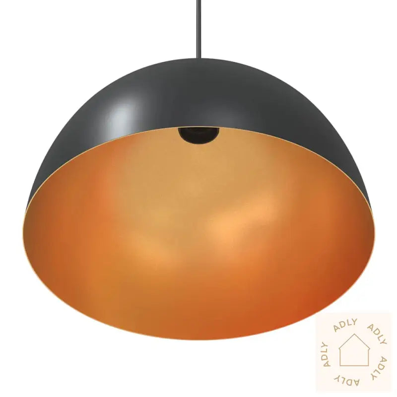 Pendellamper 2 Stk Høydejusterbar E27 Svart Ø 30 Cm Metall