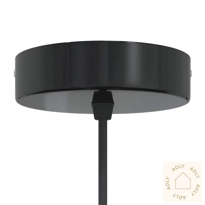 Pendellamper 2 Stk Høydejusterbar E27 Svart Ø 30 Cm Metall