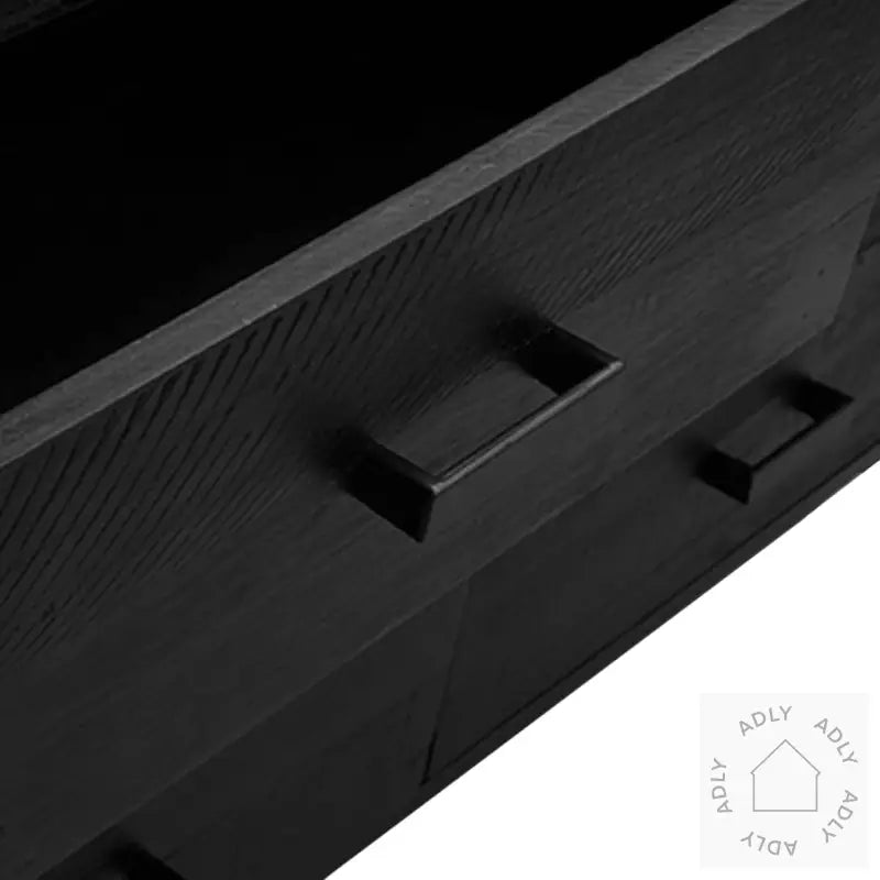Skjenk Svart 110X35X70 Cm Heltre Furu