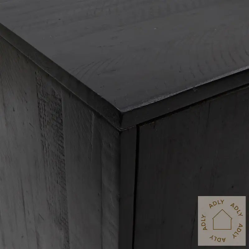 Skjenk Svart 75X35X70 Cm Heltre Furu