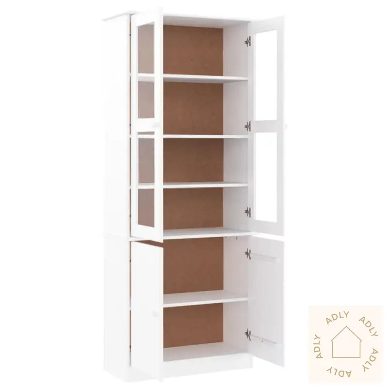 Vitrine Alta Hvit 77X35X186,5 Cm Heltre Furu