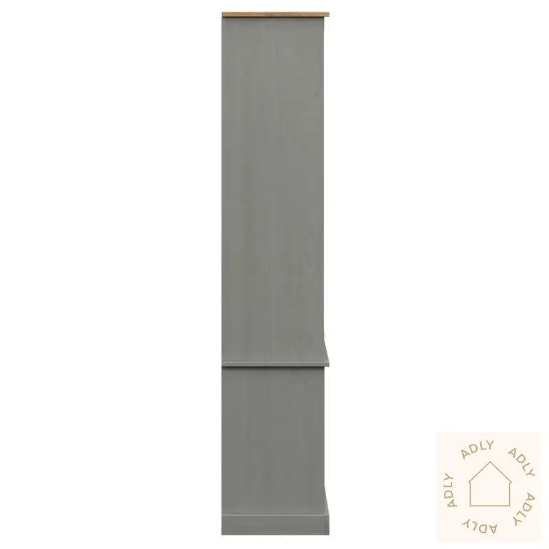 Vitrine Vigo Grå 85X35X170 Cm Heltre Furu