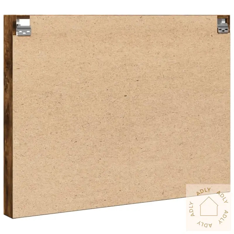 Vitrineskap Røkt Eik 100X8,5X75 Cm Konstruert Tre