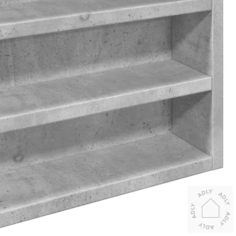 Hylle Betonggrå 100X8,5X58 Cm Konstruert Tre