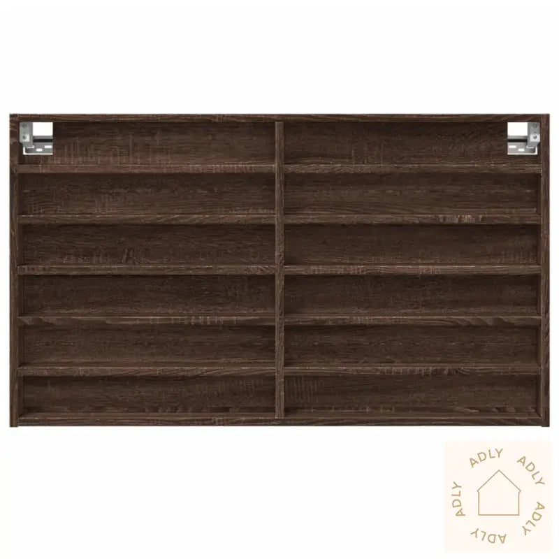 Hyller Brun Eik 100X8,5X58 Cm Konstruert Tre