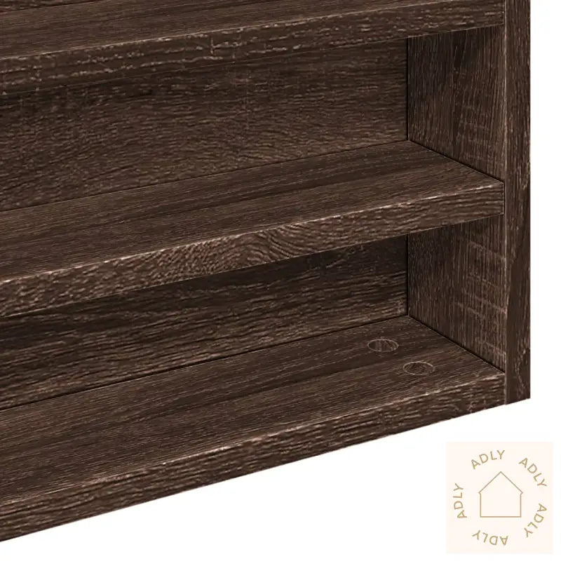 Hyller Brun Eik 100X8,5X58 Cm Konstruert Tre
