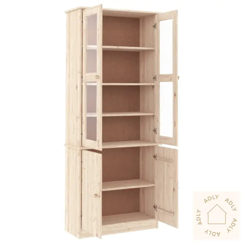 Vitrine Alta 77X35X186,5 Cm Heltre Furu