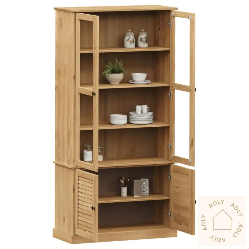 Vitrine Vigo 85X35X170 Cm Heltre Furu