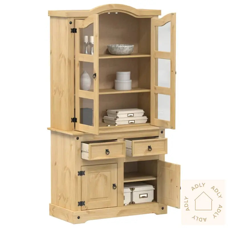 Vitrine Corona 100X48,5X179 Cm Heltre Furu