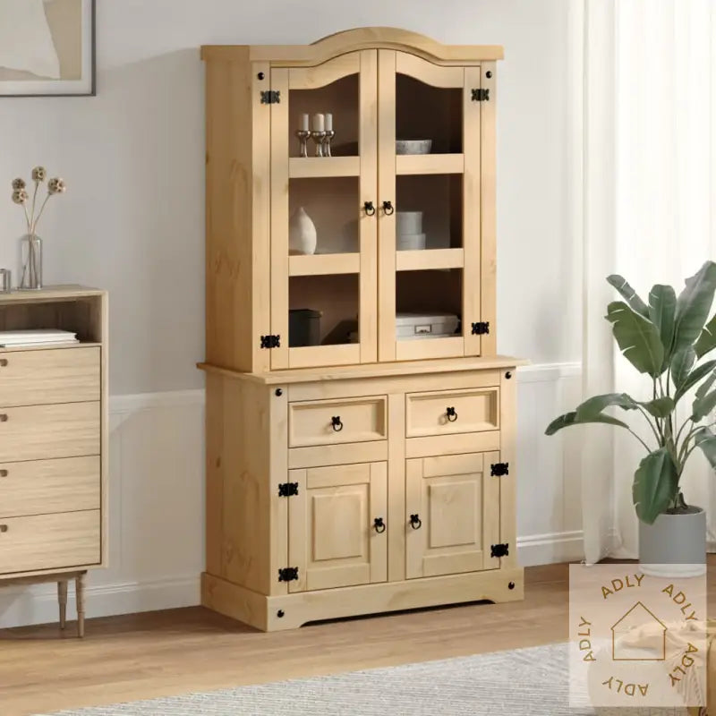 Vitrine Corona 100X48,5X179 Cm Heltre Furu