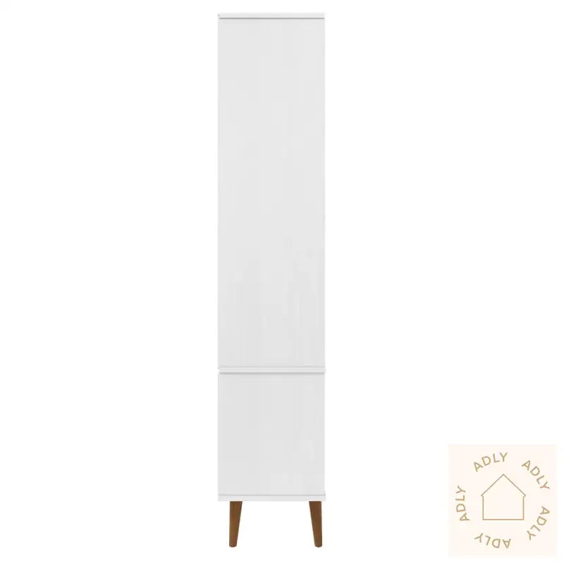 Vitrine Molde Hvit 90X35X175 Cm Heltre Furu