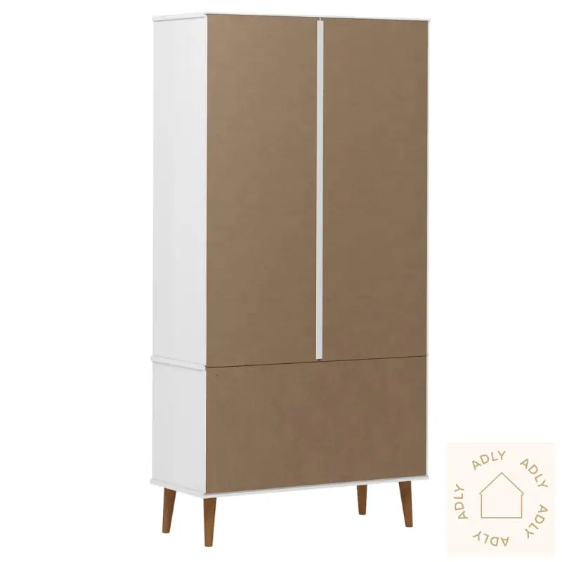 Vitrine Molde Hvit 90X35X175 Cm Heltre Furu