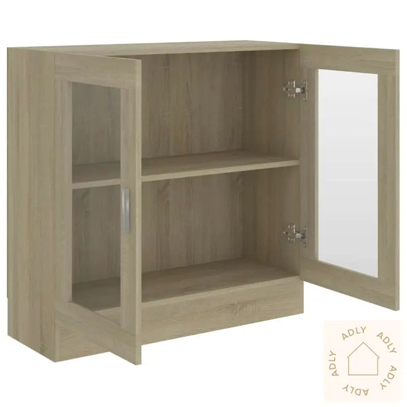 Vitrine Sonoma Eik 82,5X30,5X80 Cm Konstruert Tre