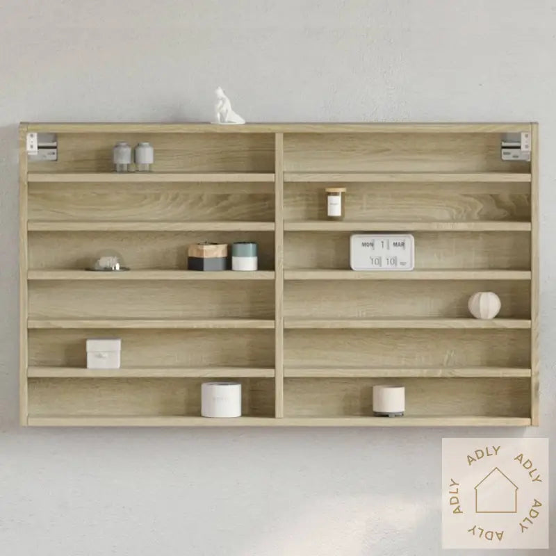 Hyller Sonoma Eik 100X8,5X58 Cm Konstruert Tre