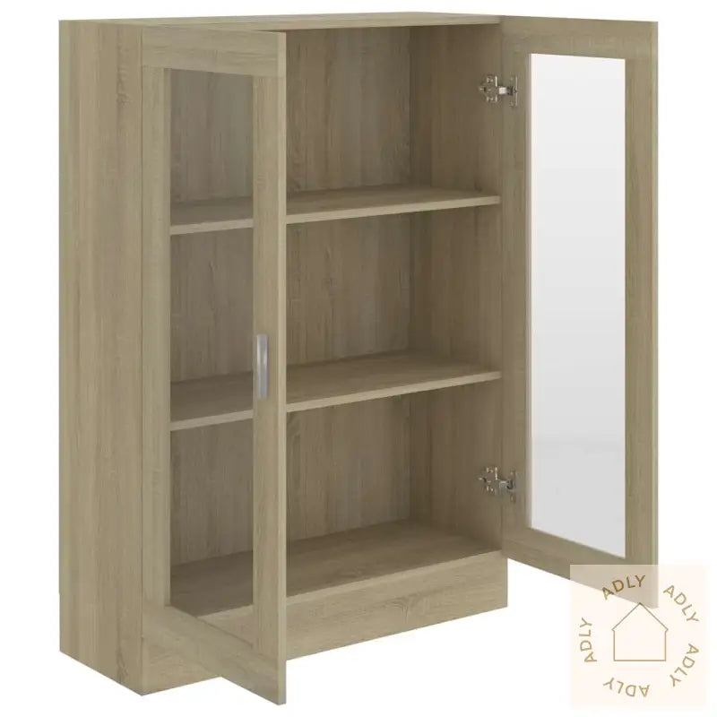 Vitrine Sonoma Eik 82,5X30,5X115 Cm Konstruert Tre