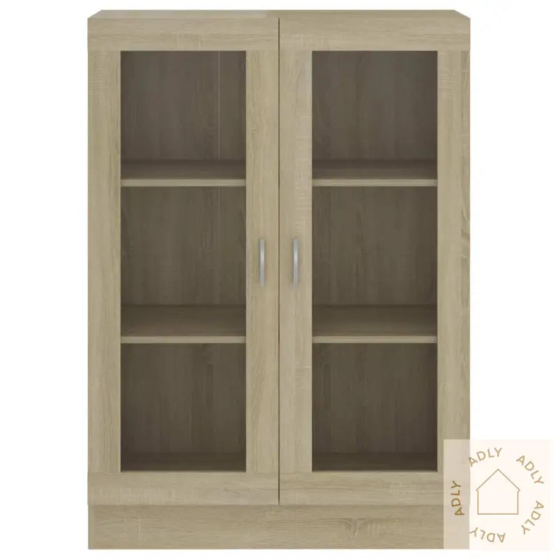 Vitrine Sonoma Eik 82,5X30,5X115 Cm Konstruert Tre