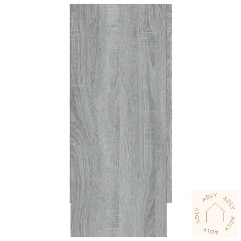 Vitrineskap Grå Sonoma 120X30,5X70 Cm Konstruert Tre