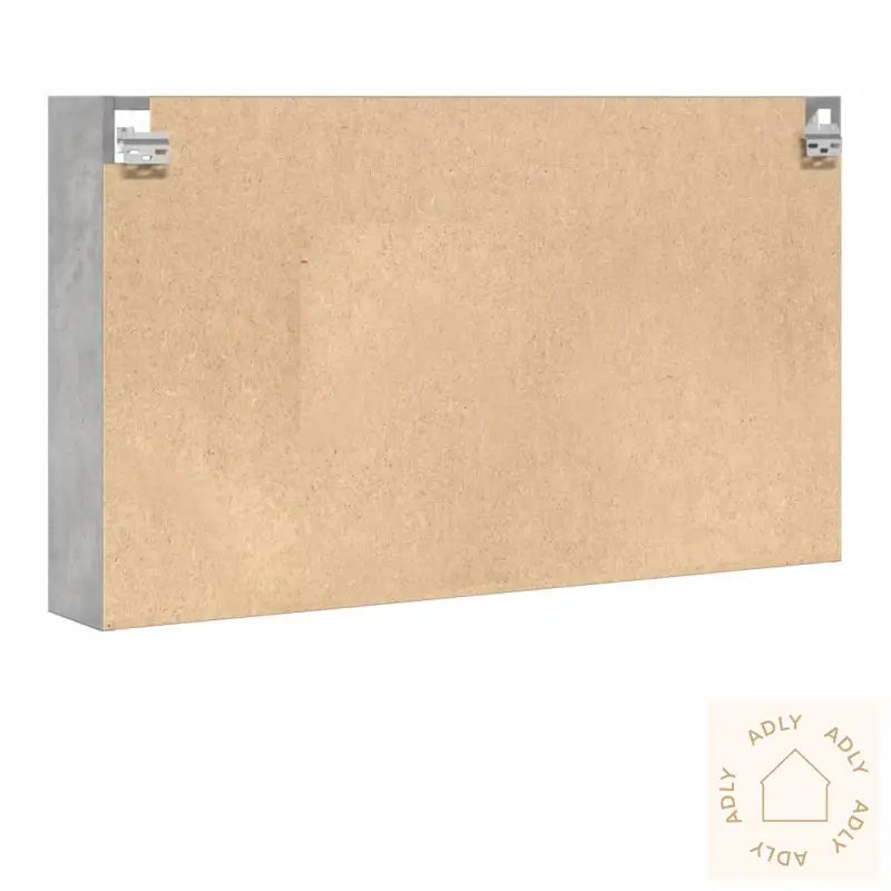 Vitrineskap Betonggrå 100X15X58 Cm Konstruert Tre