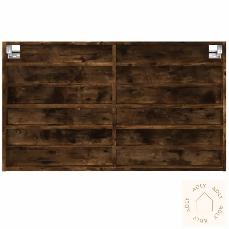 Hyller Røkt Eik 100X8,5X58 Cm Konstruert Tre