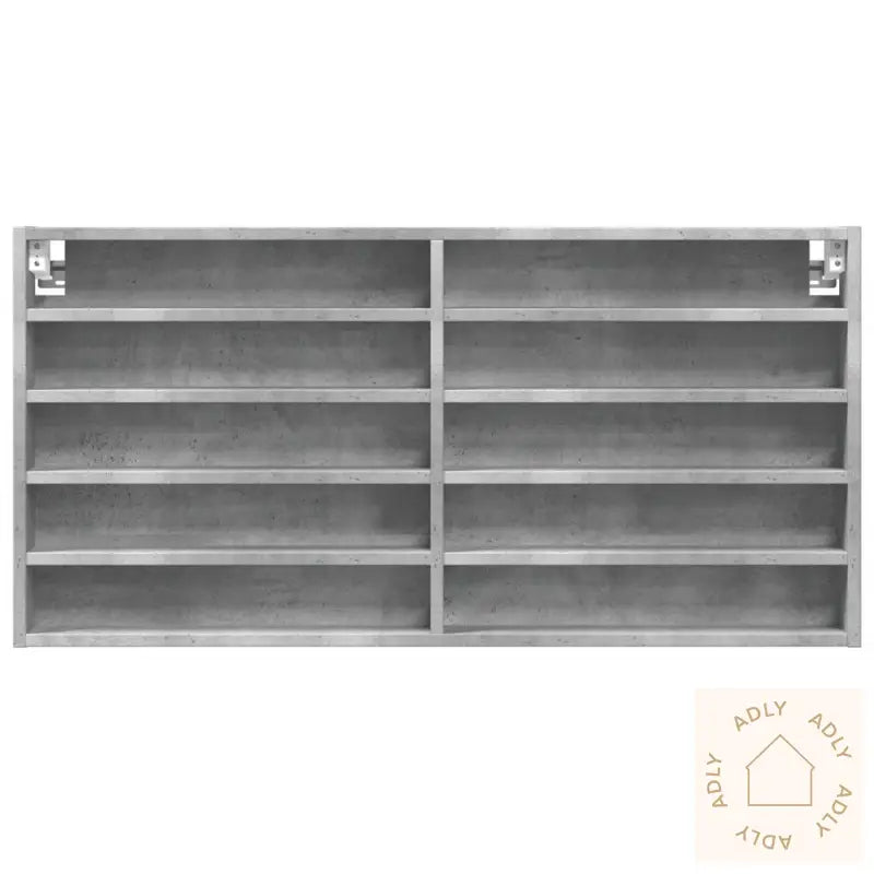 Hylle Betonggrå 100X8,5X50 Cm Konstruert Tre