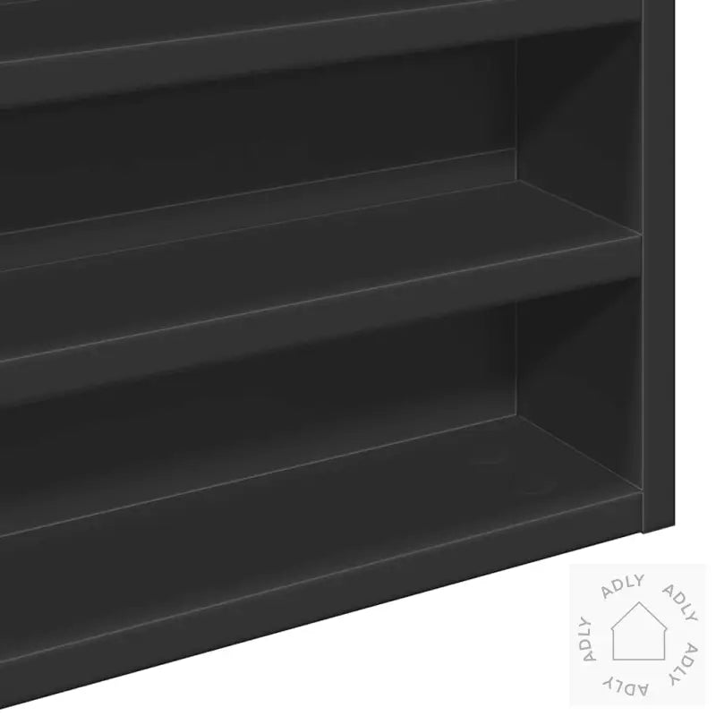 Hyller Svart 100X8,5X50 Cm Konstruert Tre