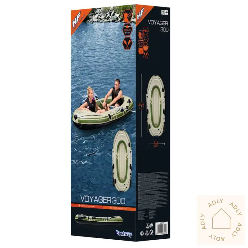 Bestway Oppblåsbar Båt Hydro Force Voyager 300 243X102 Cm